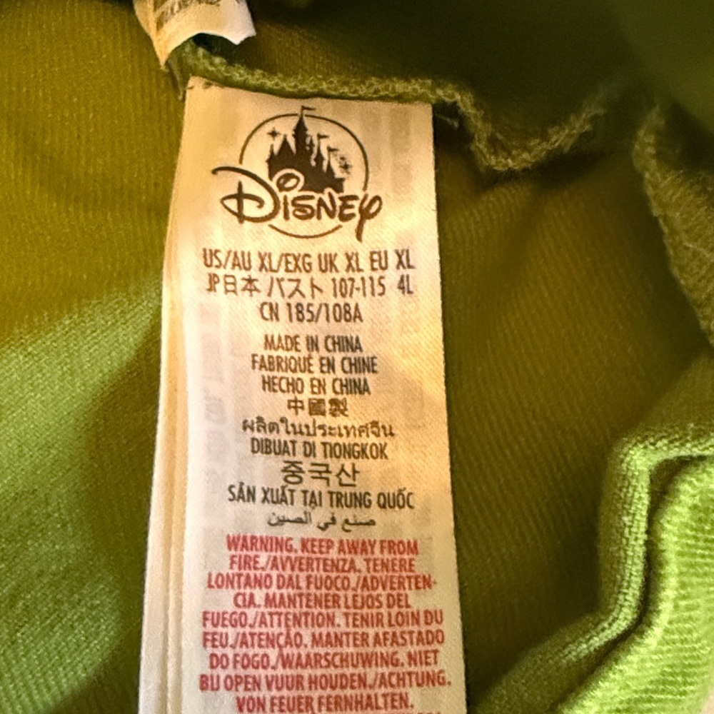 Disney Winnie The Pooh RARE Green Denim Jean Jacket Women's XL - Picture 7 of 10